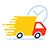 Fast shipping or delivery concept vector illustration